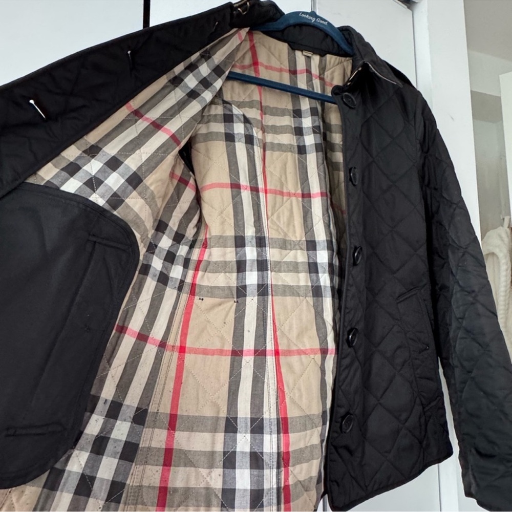 BURBERRY Black Quilted Utility Jacket - Picture 5 of 11
